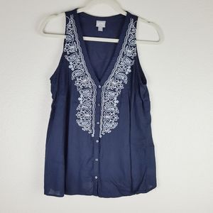 Converse Navy Blue Sleeveless Top
